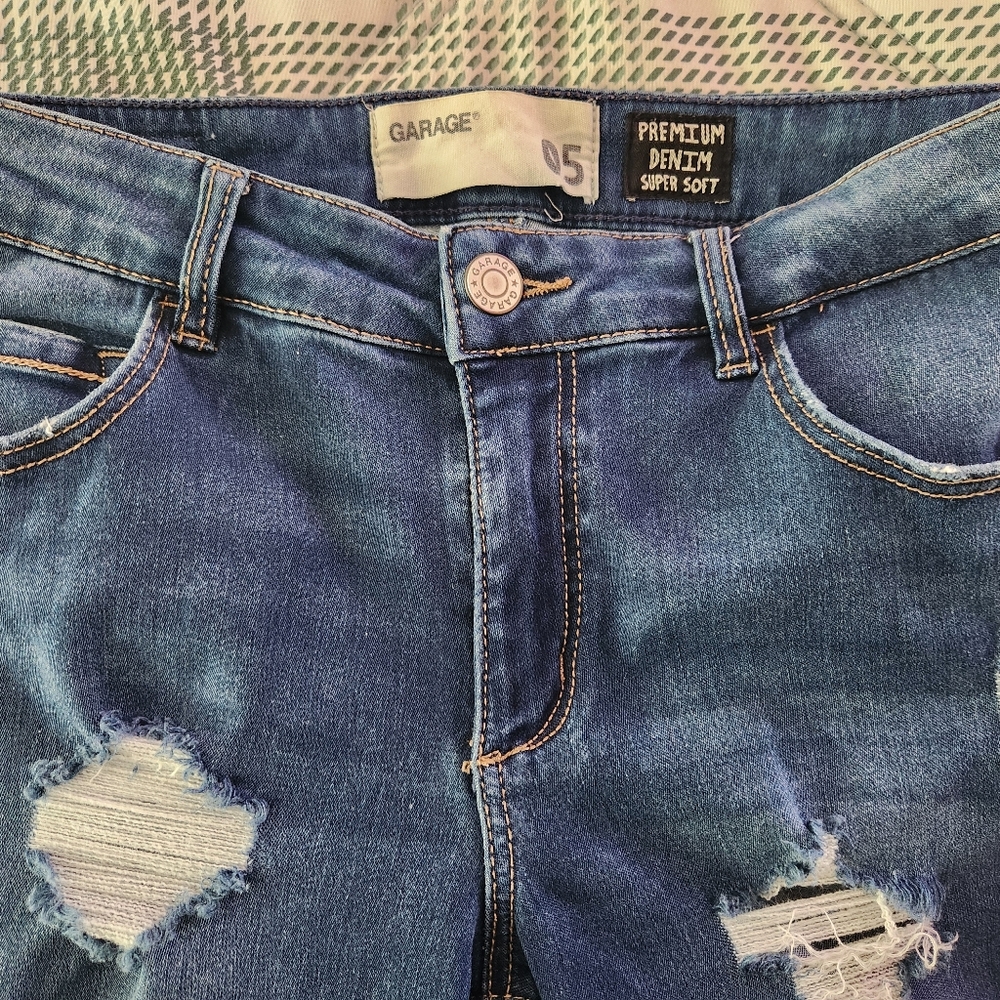 Garage Brand Jeans, Dark Blue, Size 5